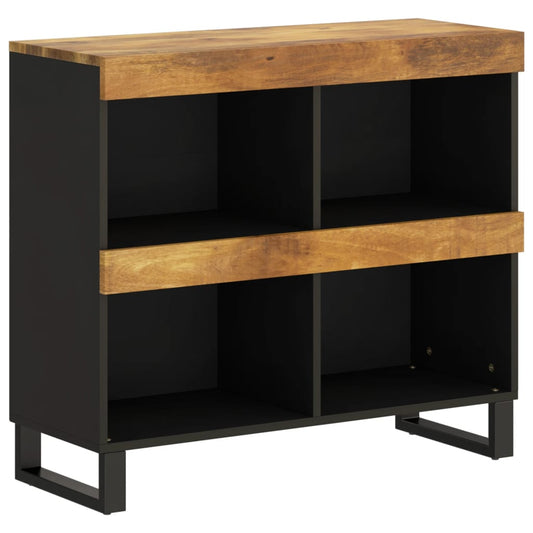 Armario Auxiliar De Madera Maciza De Mango 85x33x75 Cm_0