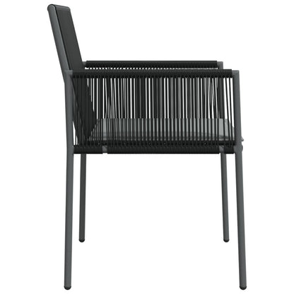 Vidaxl Sillas Jardín Con Cojines 4 Uds Ratán Pe Negro 54x60,5x83,5cm_4