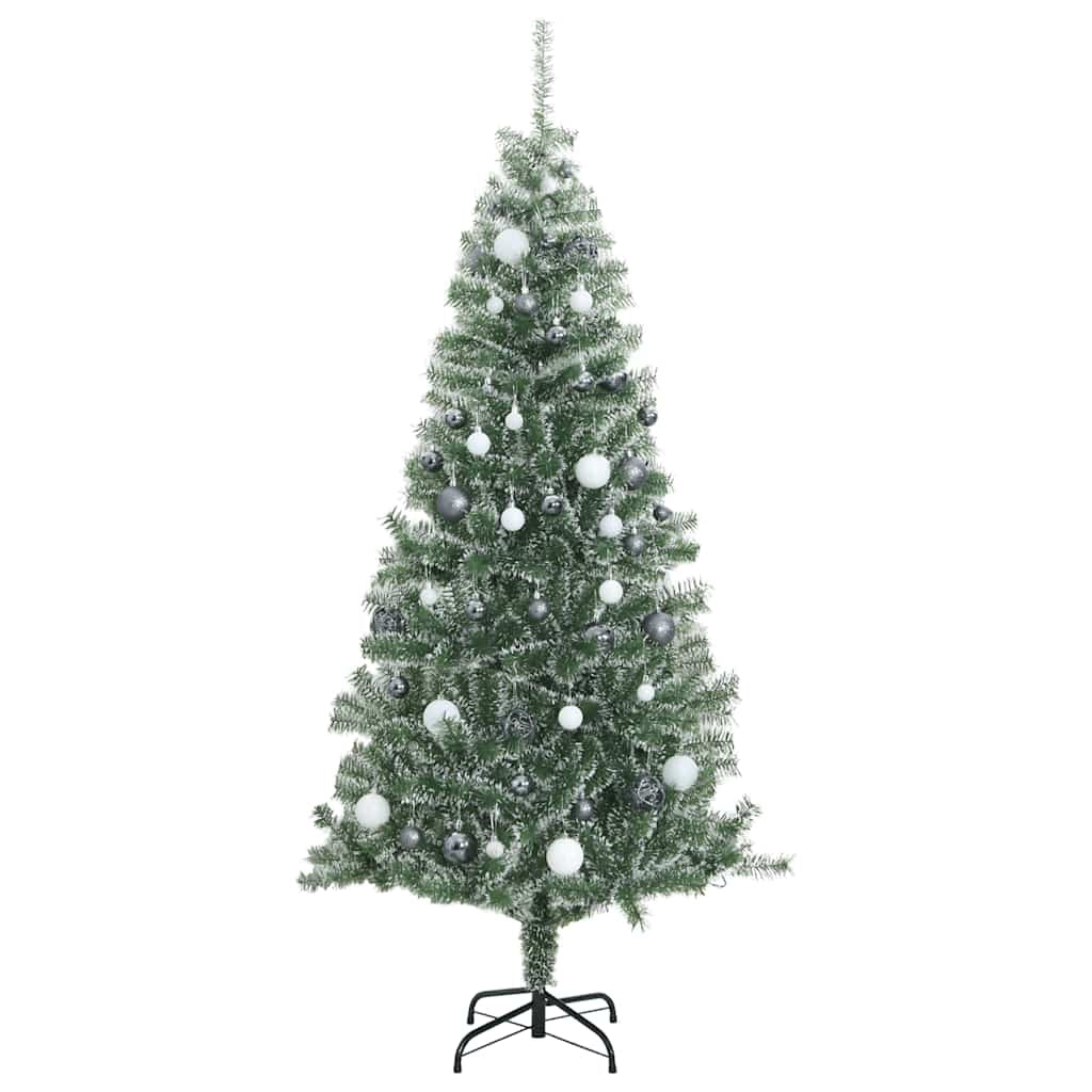 Vidaxl Árbol De Navidad Artificial Con 300 Led Bolas Y Nieve 180 Cm_3