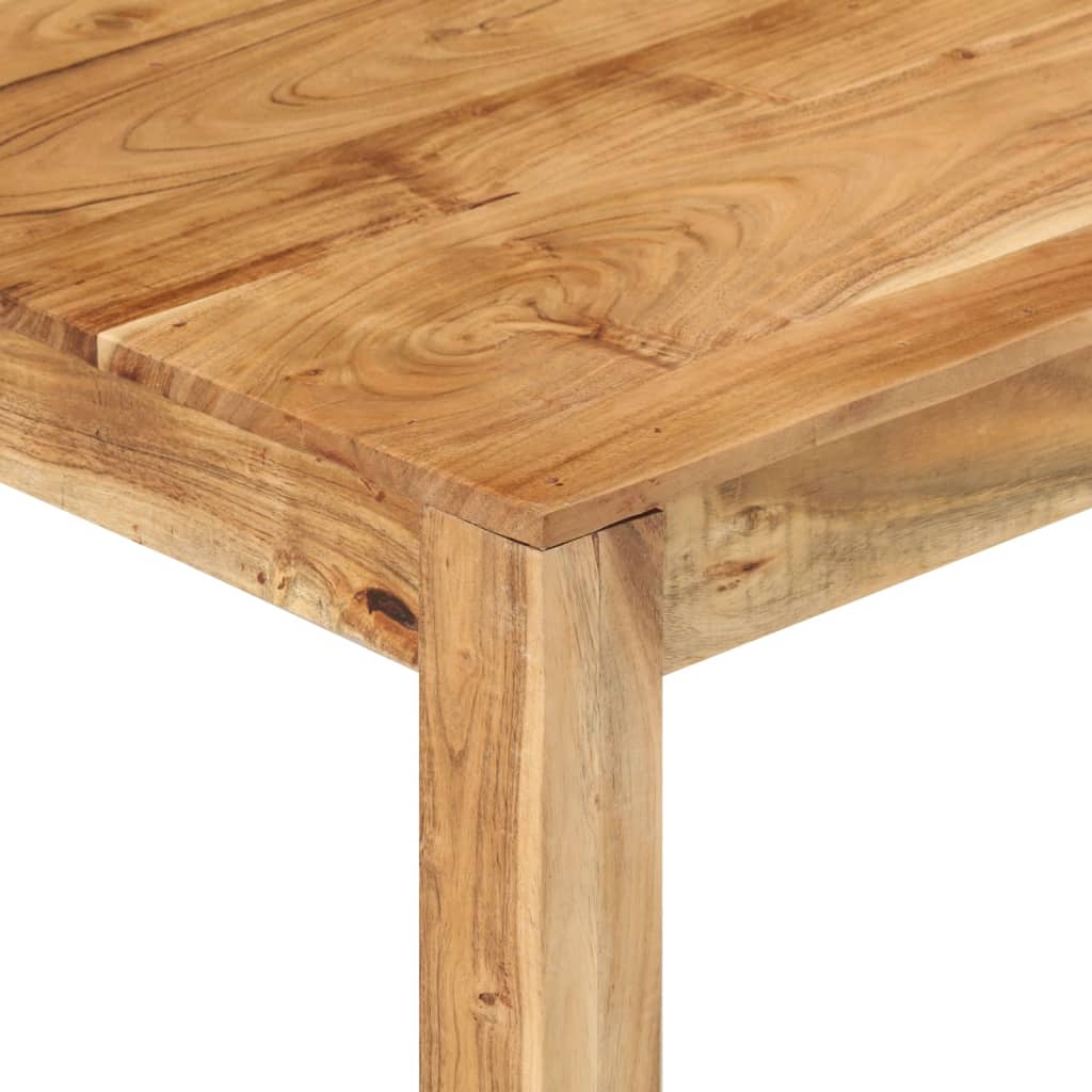 Mesa De Centro De Madera Maciza De Acacia 80x80x40 Cm_1
