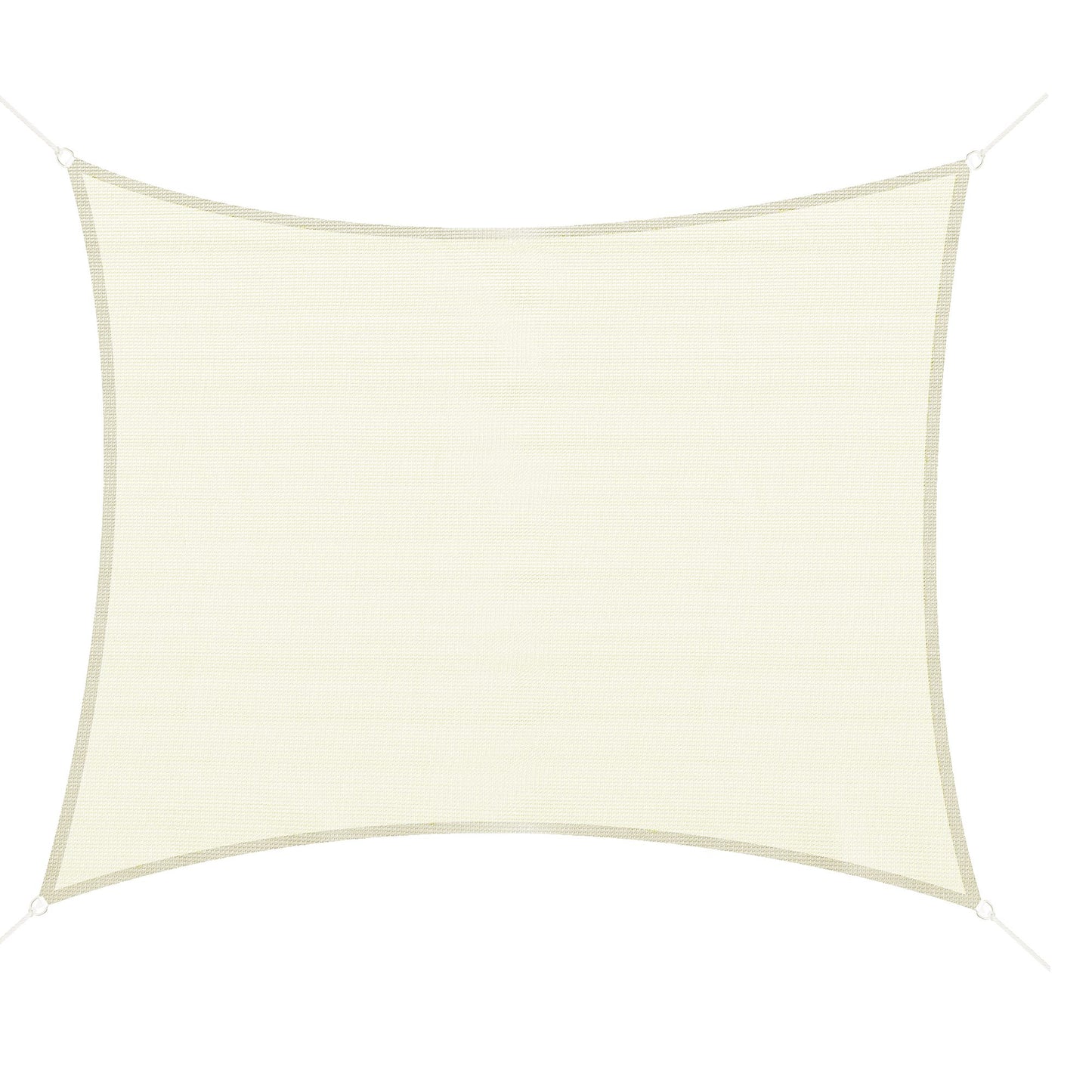 Outsunny Toldo De Vela Sombrilla Parasol Rectángulo Tejido De Poliester 185 G/m²_0