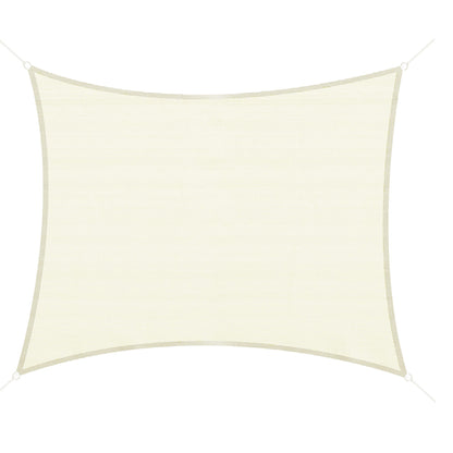Outsunny Toldo De Vela Sombrilla Parasol Rectángulo Tejido De Poliester 185 G/m²_0