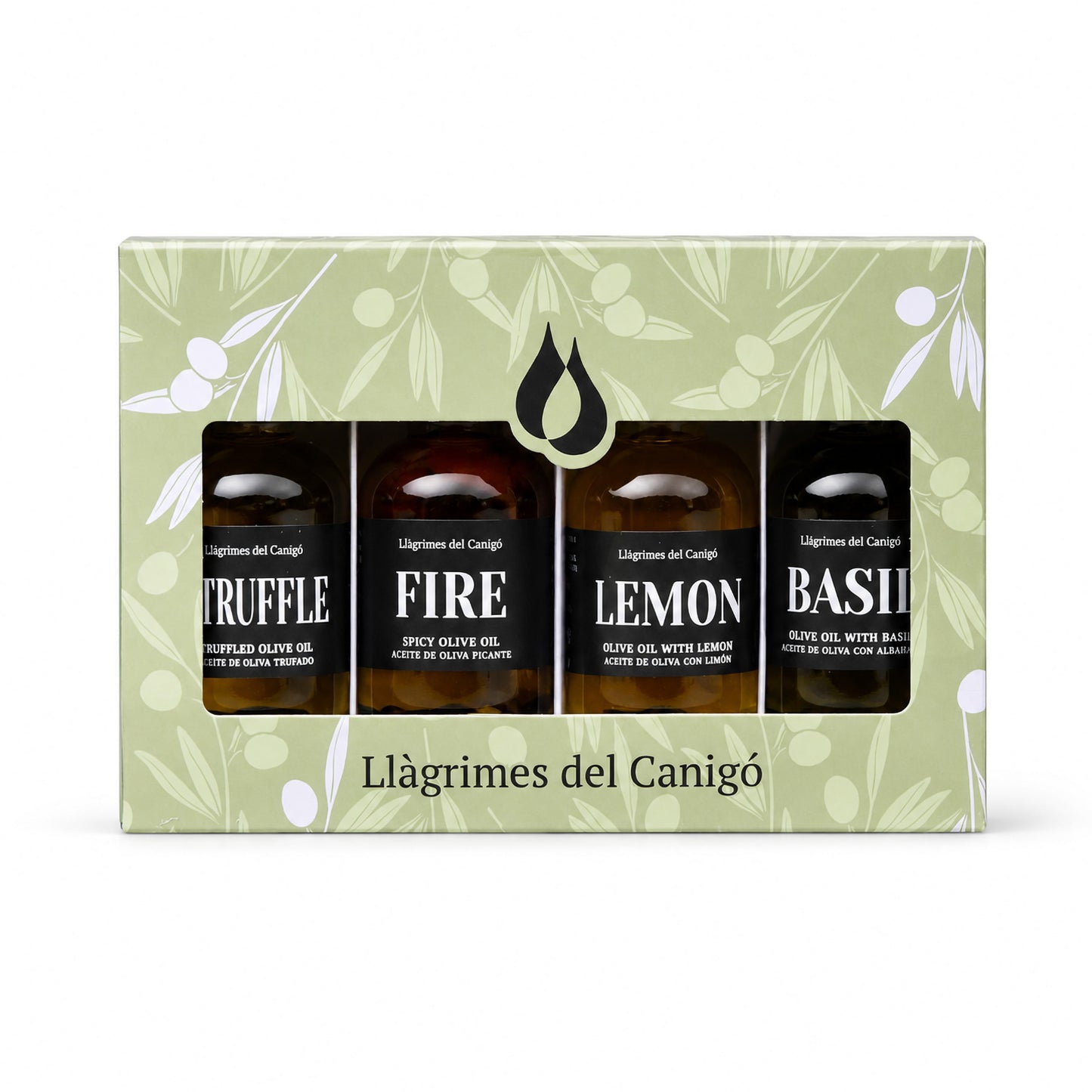 Título: Pack De Aceites De Oliva Infusionados 4 × 100 Ml – Picante, Trufa, Limón Y Albahaca_0