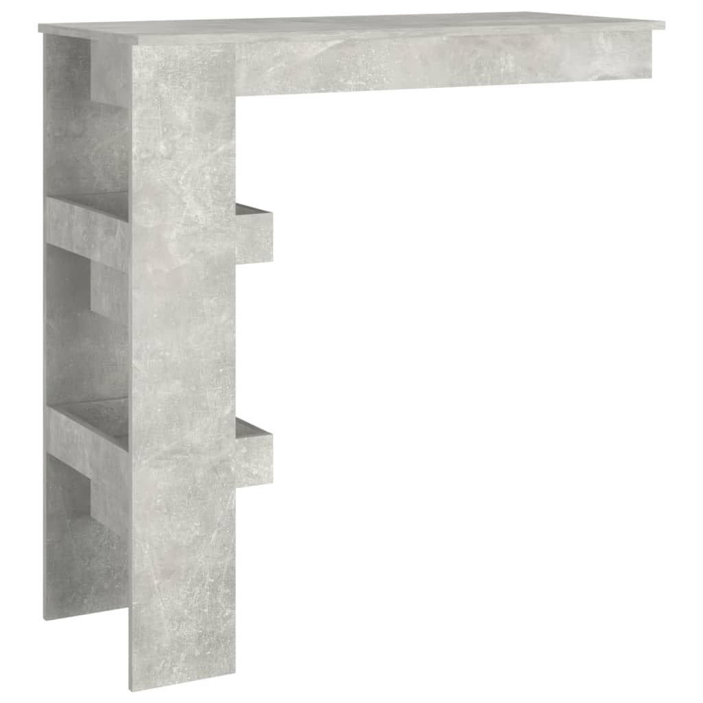 Mesa De Bar De Pared Madera Contrachapada Gris 102x45x103,5cm_3