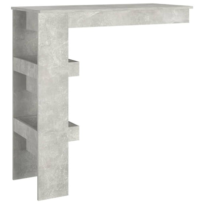 Mesa De Bar De Pared Madera Contrachapada Gris 102x45x103,5cm_3
