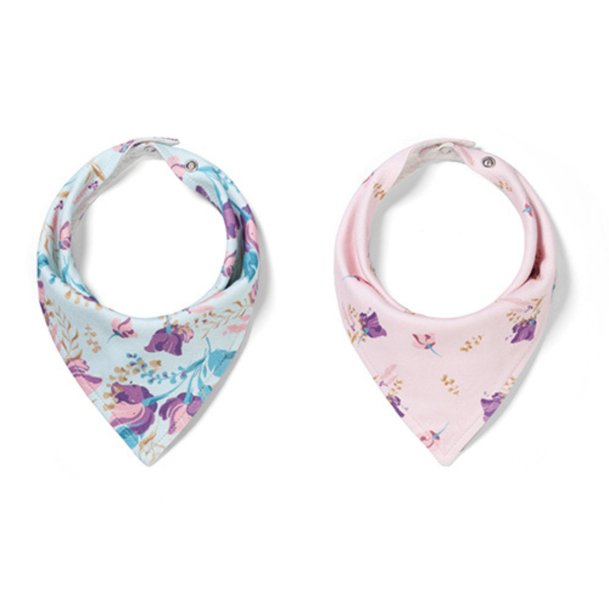 Set De 2 Babero Bandana Floral