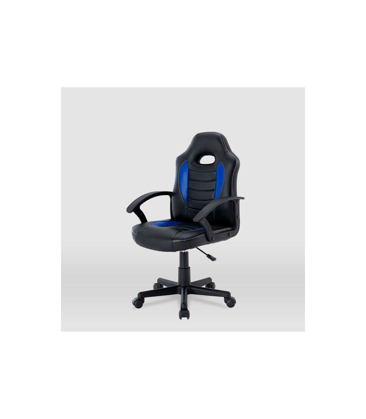 Silla Gaming Zoe Tapizada En Piel Sintética Negro/azul, 92/102cm(alto) 56cm(ancho) 54cm(l_1