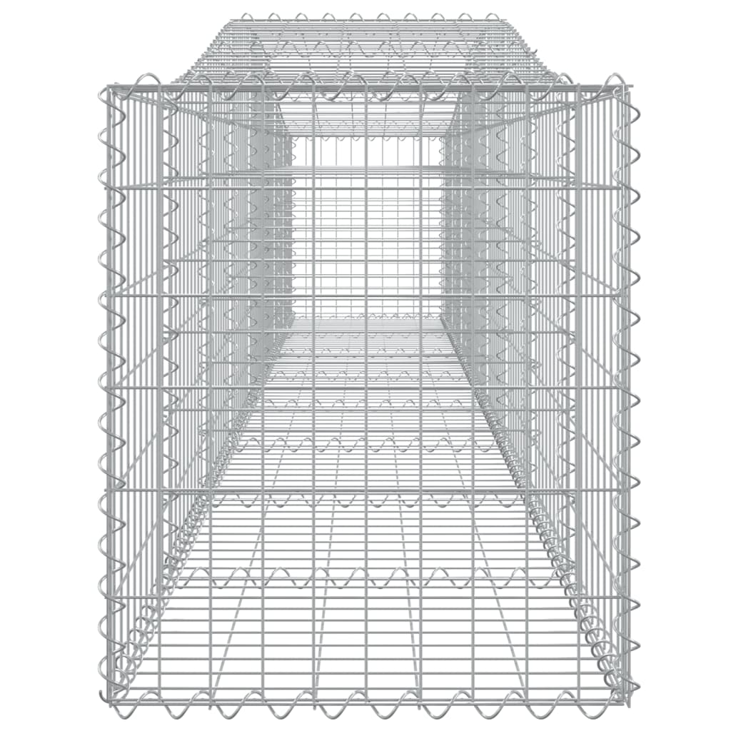Cestas De Gaviones 5 Uds Forma De Arco Hierro 400x50x60/80 Cm_4