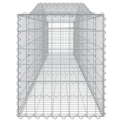 Cestas De Gaviones 6 Uds Forma De Arco Hierro 400x50x60/80 Cm_4