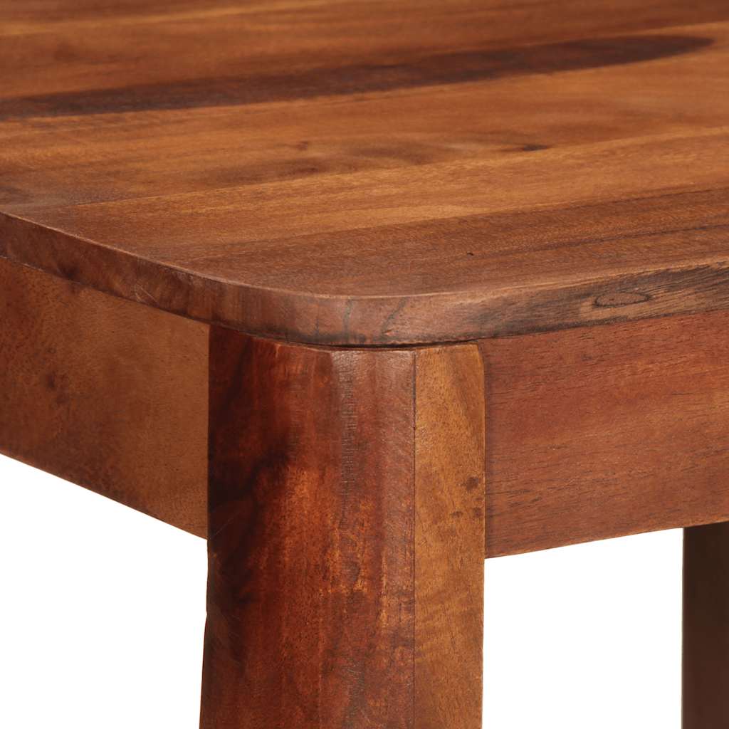 Mesa Alta De Madera Maciza De Acacia 60x60x107 Cm_3
