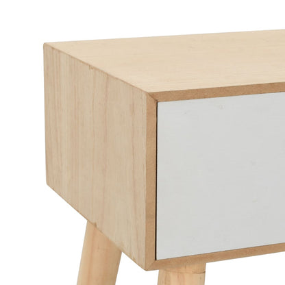 Mesita De Noche Con Cajón Madera Pino Maciza 44x30x58,5 Cm_4