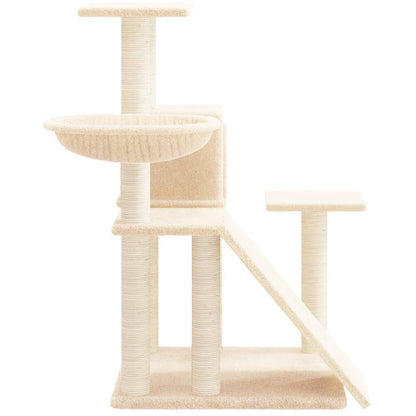 Vidaxl Rascador Para Gatos Con Postes De Sisal Color Crema 82 Cm_3