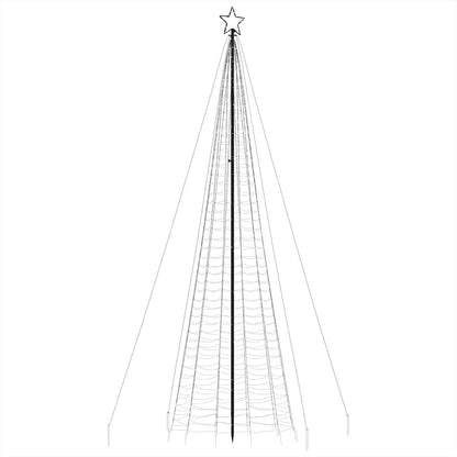 Vidaxl Árbol De Navidad Led Con Estacas 1534 Leds Blanco Cálido 500 Cm_4