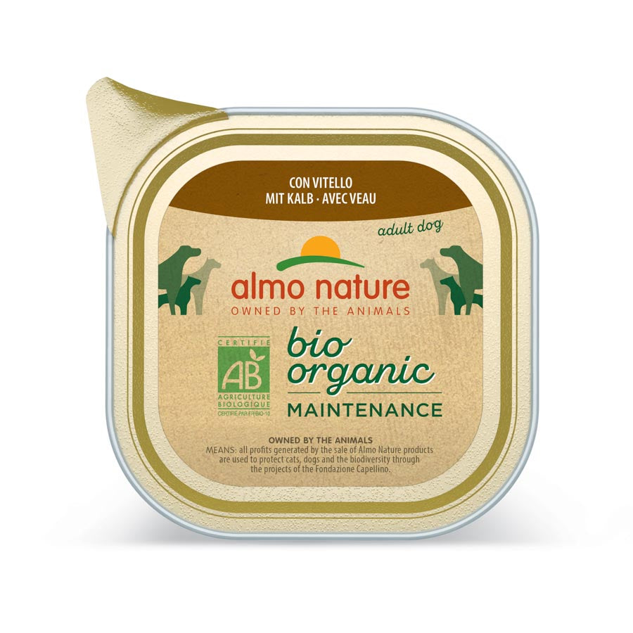 Almo Perro Tarrina Biorganic 100gr Ternera_0