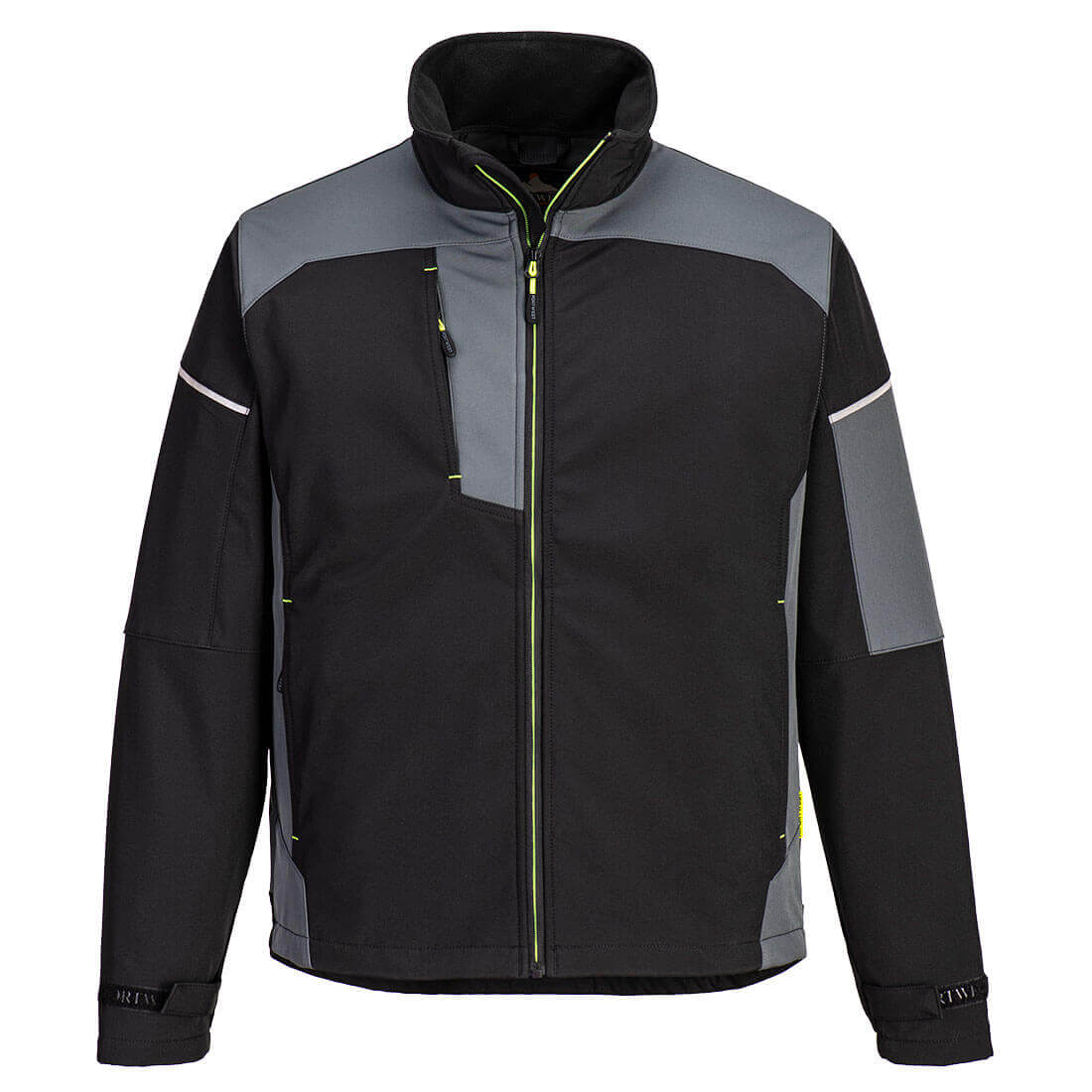Chaqueta Softshell Pw3: Comodidad Y Protección En Climas Fríos / L / Negro-gris_0