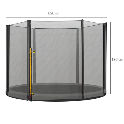 Homcom Red De Seguridad De Reemplazo Para Trampolín Redondo Ø305 Cm Negro_2