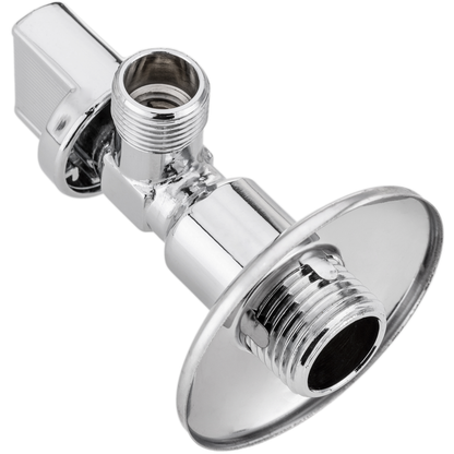 Llave De Paso Cisterna En Escuadra 1/2 - 3/8 Cromado_2