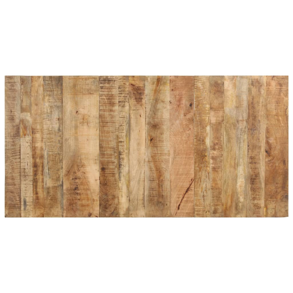 Mesa De Comedor De Madera De Mango Rugosa 160x80x76 Cm_1