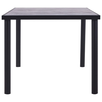 Mesa De Comedor De Mdf Negro Y Gris Hormigón 200x100x75 Cm_1