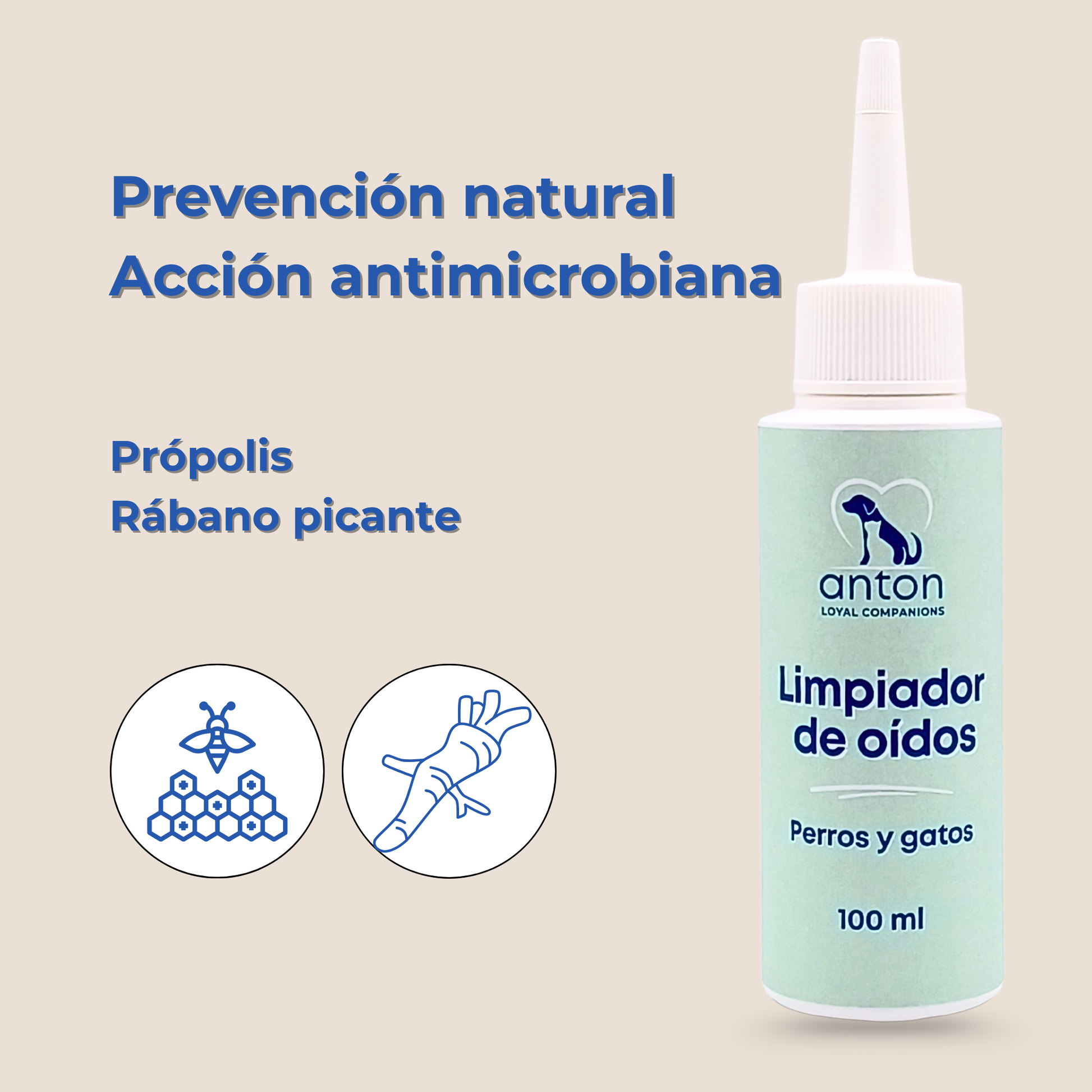 Limpiador natural de orejas y oídos para perros y gatos – 100 ml_3