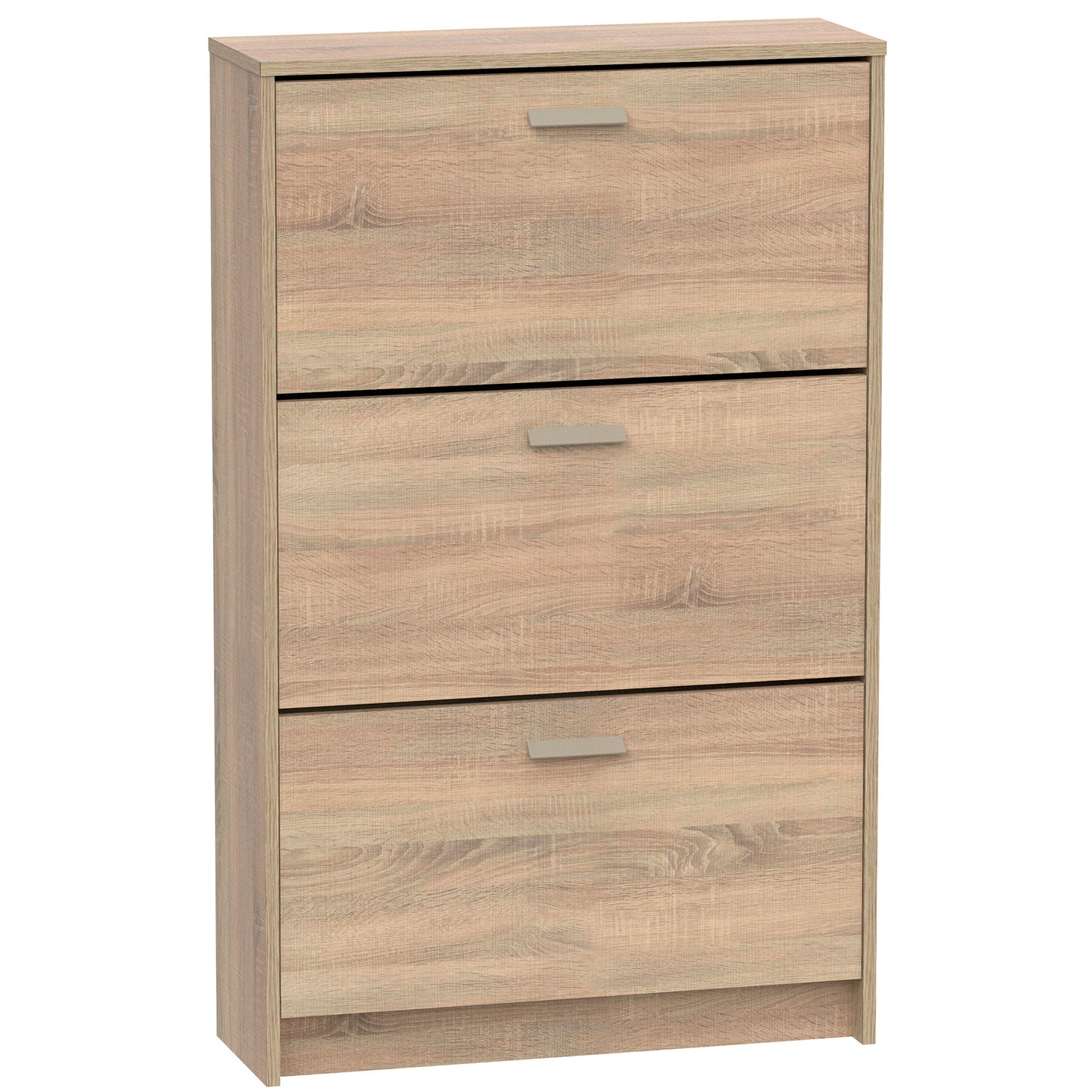 Zapatero Entrada Recibidor, Mueble Auxiliar Estrecho Zapatos, 3 Puertas, Madera 119,5x74x25 Cm, Briebe, Nova, Madera_2