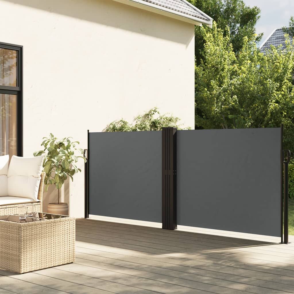 Vidaxl Toldo Lateral Retráctil Gris Antracita 140x1200 Cm_1
