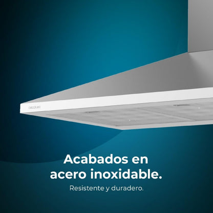 Campana Extractora 90 Cm Piramidal Bolero Flux Pm 903500 Inox B. Motor 65w, Acabado Inox, Succión 350m3/h, Control Mecánico, 3 Niveles De Potencia,_2