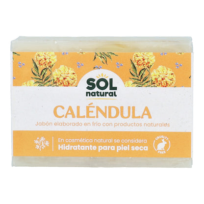 Jabón natural de caléndula Sol Natural 100 g