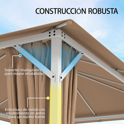 Outsunny Cenador Para Jardín 3x4 M_3