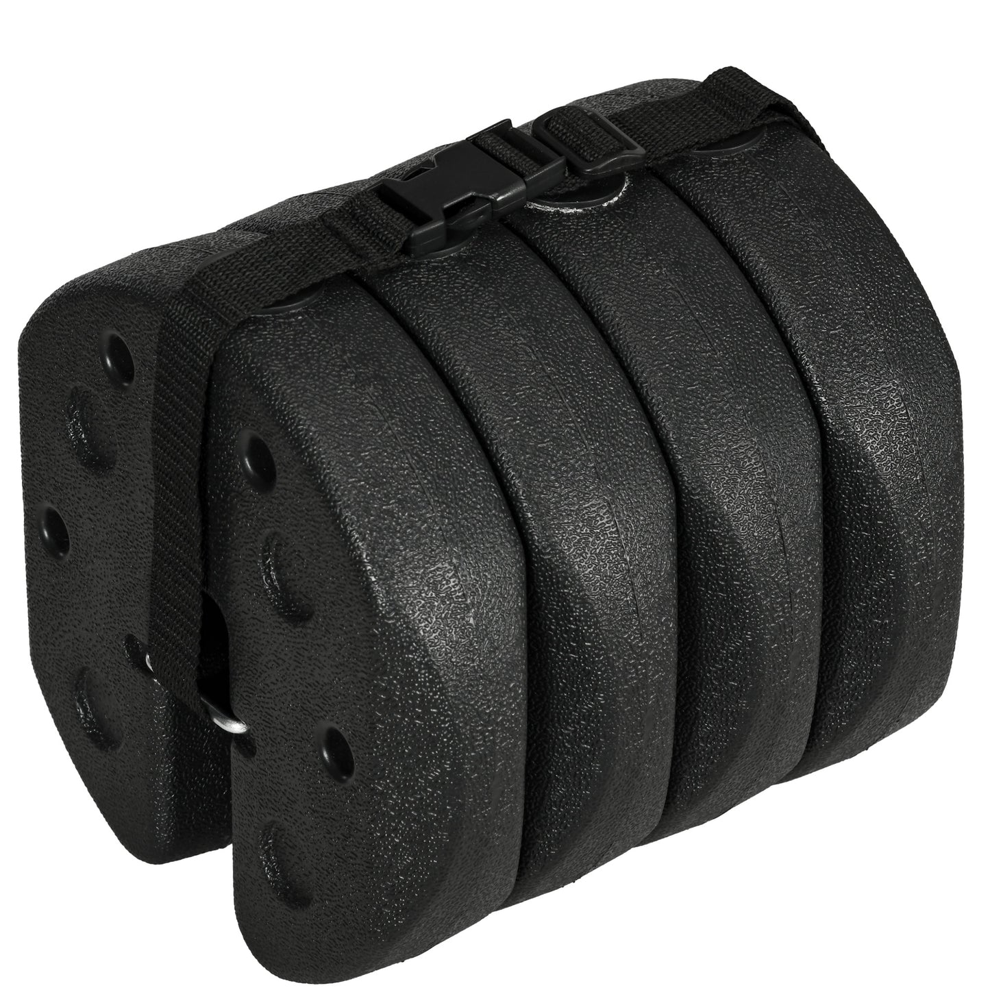 Outsunny Pack De 4 Pesos Para Carpas Plegables Rellenados Con Cemento Negro_4