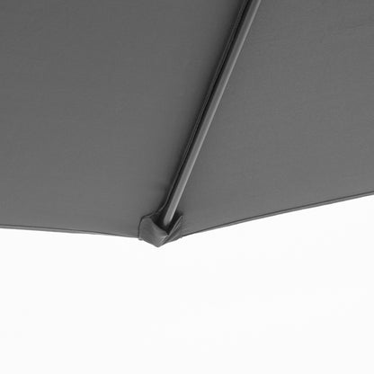 Outsunny Sombrilla De Jardín Ø295x255cm Inclinable Manivela Base Cruzada Gris_3