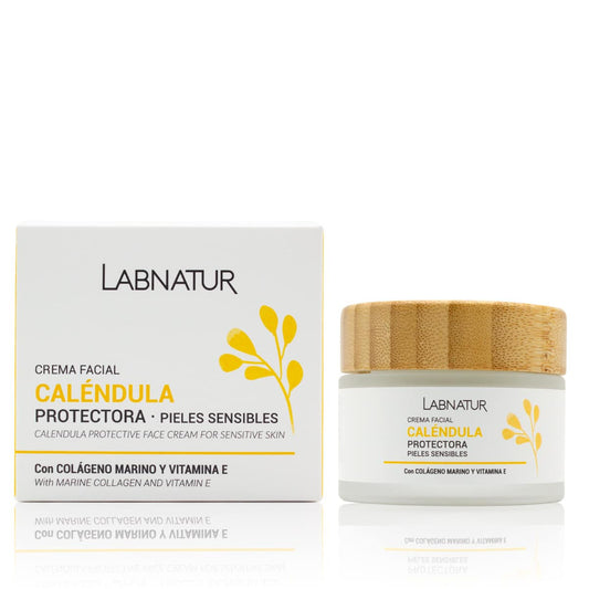 Crema Facial Caléndula Labnatur 50 ml | Calmante | Hidratante | Piel Sensible_0