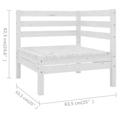 Vidaxl Juego De Muebles De Jardín 9 Piezas Madera Maciza Pino Blanco_2