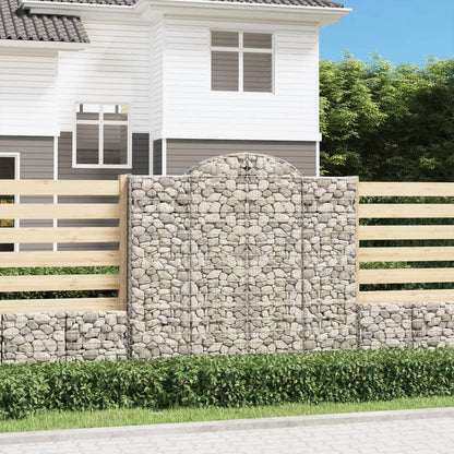 Cestas De Gaviones 6 Uds Forma De Arco Hierro 200x50x180/200 Cm_1
