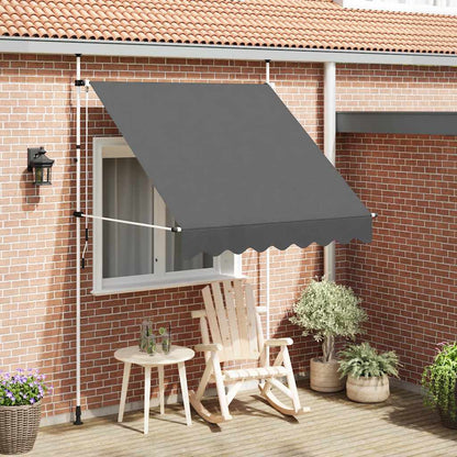 Toldo Retráctil De Operación Manual Antracita 200 Cm_1