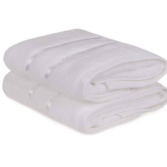 Juego De Toallas De Mano (2 Piezas) Blanco_0