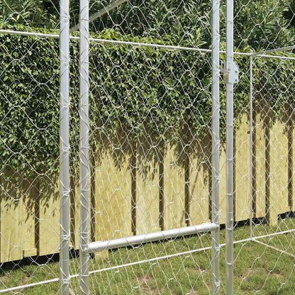 Jaula Para Perro Plateado 600 X 200 X 200 Cm Acero Galvanizado_2
