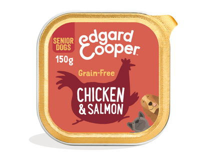 Tarrina de comida para perros de pollo y salmón | Edgard & Cooper 150 g