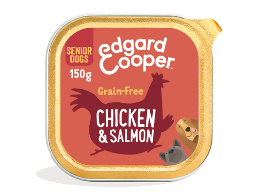 Tarrina de comida para perros de pollo y salmón | Edgard & Cooper 150 g