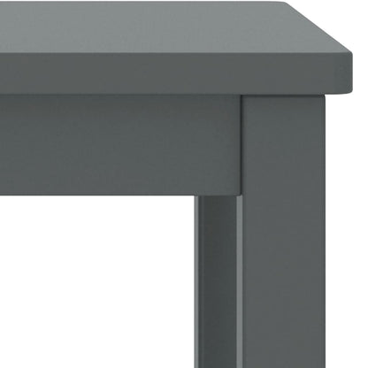 Mesitas De Noche Madera Maciza De Pino Gris Oscuro 35x30x47cm_2