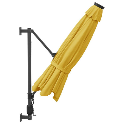 Vidaxl Sombrilla De Pared Amarillo 290 Cm_3