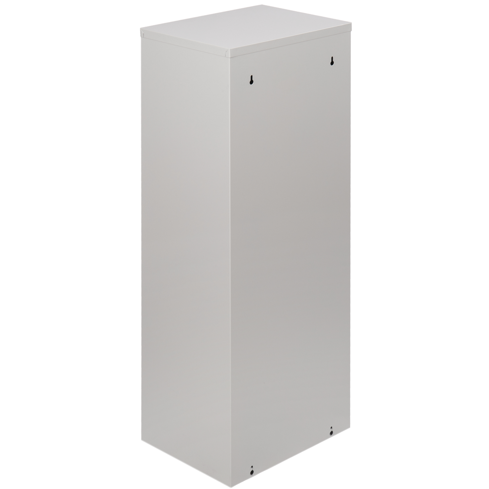 Cubo De Basura Metálico Con 2 Compartimentos Gris Claro Para Reciclaje_2