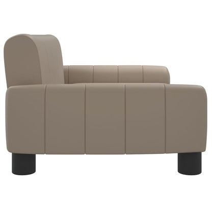 Cama Para Perros De Cuero Sintético Color Capuchino 70x45x30 Cm / Vetonek_3
