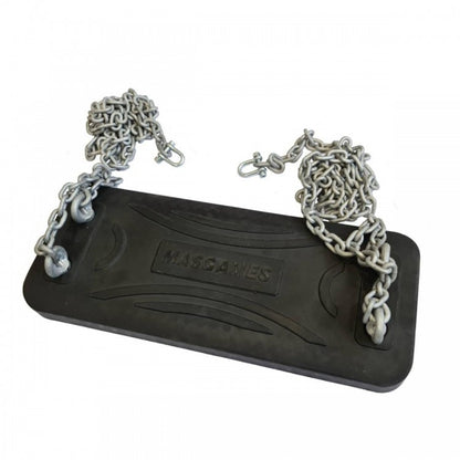 Columpio Doble De Madera Redonda Masgames Fuji Adultos (caucho Y Cadenas).