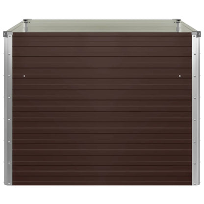 Mesa De Cultivo De Acero Galvanizado Marrón 100x100x77 Cm_5
