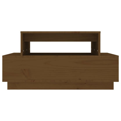 Mesa De Centro Madera Maciza De Pino Marrón Miel 80x55x40,5 Cm_3