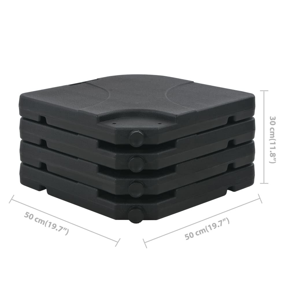 Vidaxl Sombrilla De Jardín Con Base Portátil Gris Antracita_2