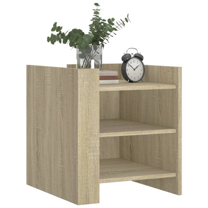 Mesita De Noche Madera De Ingeniería Roble Sonoma 45x50x50 Cm_1
