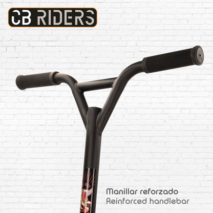 Patinete 2 Ruedas Acrobático Negro Y Naranja Cb Riders_4