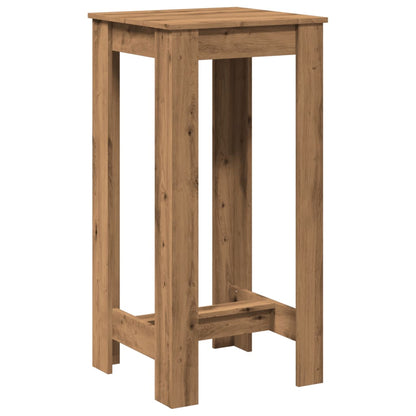 Mesa Alta De Bar Madera Ingeniería Roble Artisian 51x50x103,5cm_0
